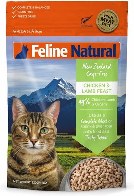 Feline Natural - Grain-Free Freeze Dried Cat Food - 11 Ounce (Pack of 1)