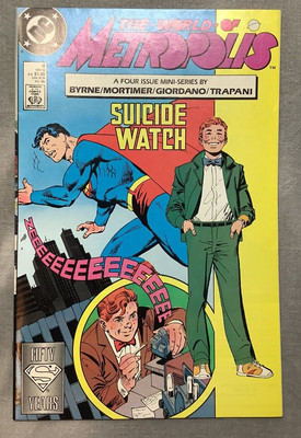 World of Metropolis #4 -- Suicide Watch-- John Byrne -- 1988 --  DC Comics