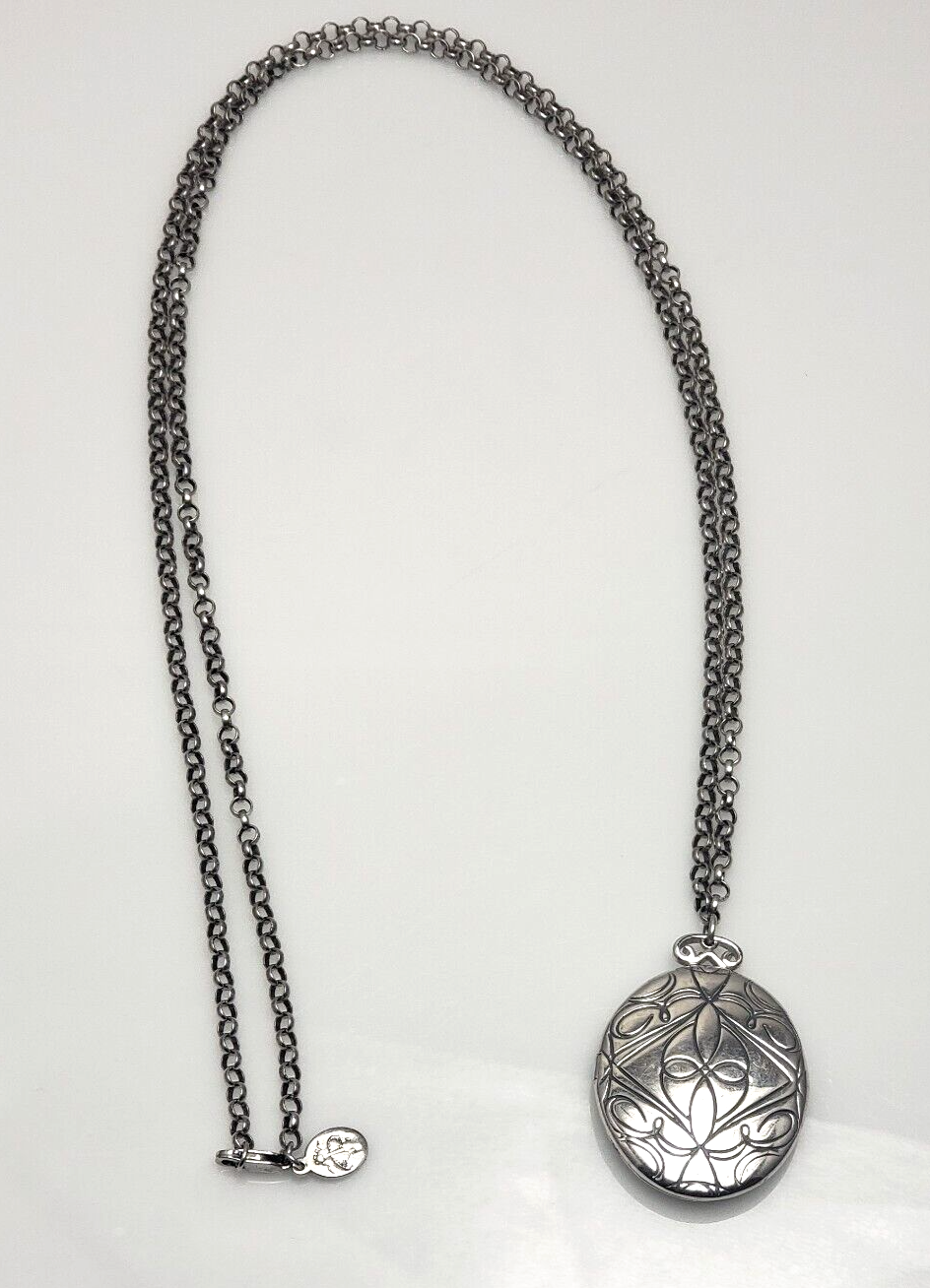 Brooks Brothers Sterling Silver Locket Charm Pendant