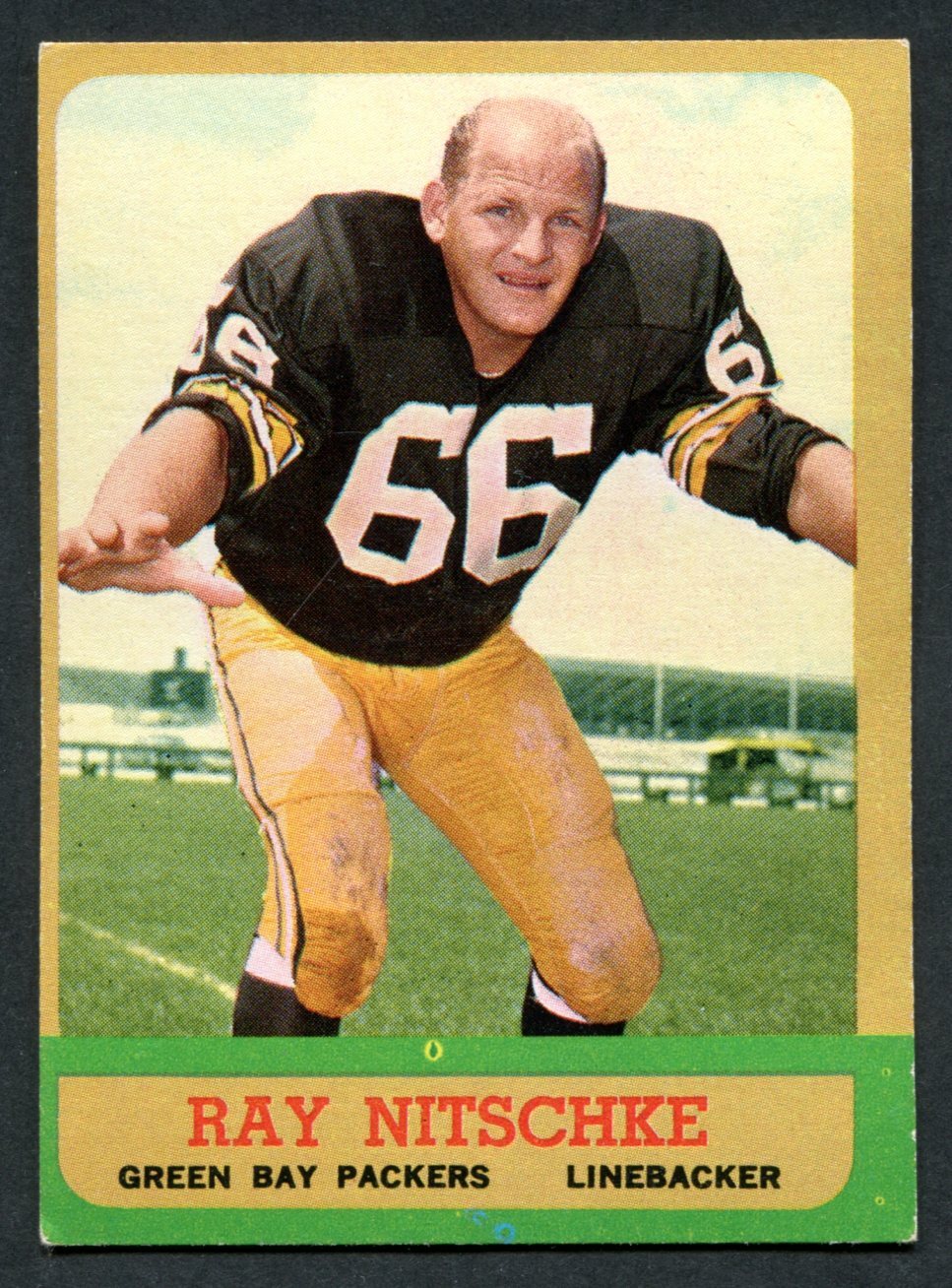 1963 Topps Ray Nitschke #96 VG/EX Green Bay Packers Rookie Card. rookie card picture