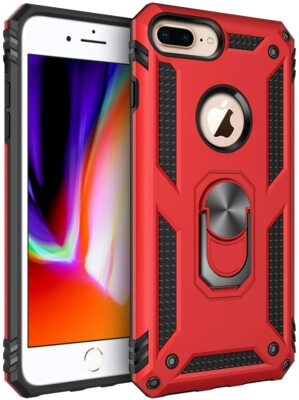 For Phone 7Plus & Phone 8Plus Case Kickstand Shockproof Ring Holder Hard Cover