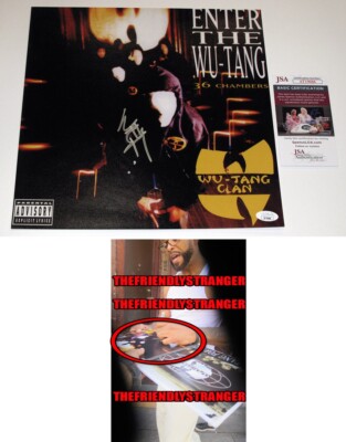 Method Man signed ENTER THE WU-TANG CLAN (36 CHAMBERS) 12x12 PHOTO Ext Proof JSA