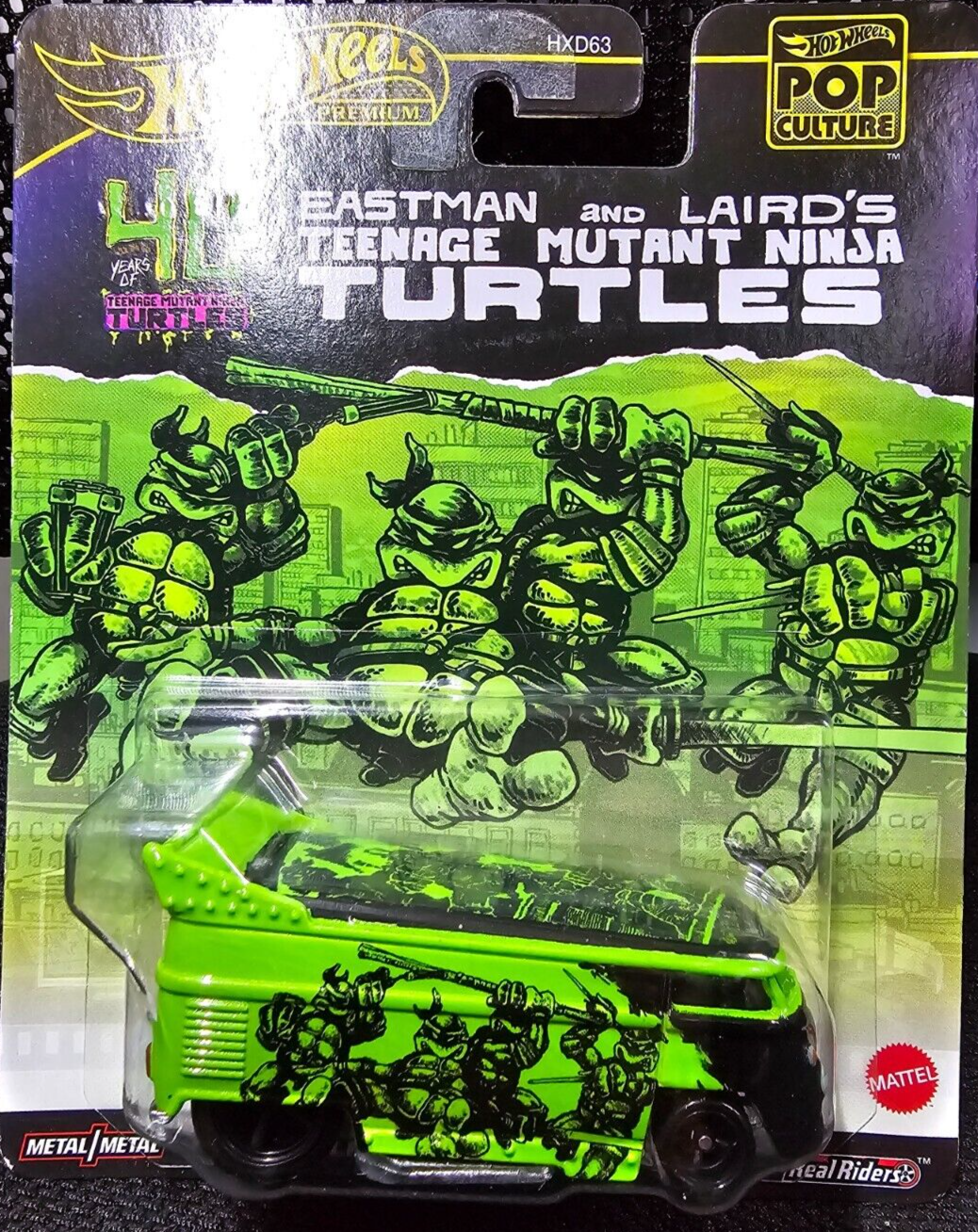 ホットウィール VOLKSWAGEN DRAGBUS 4台 2024 Hot Wheels Pop Culture 40 Years of Teenage Mutant Ninja