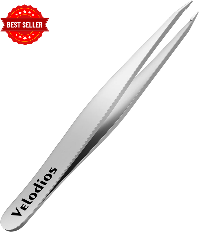 Pointed Tweezers for Women Facial Hair, Professional Stainless Steel Tweezers fo