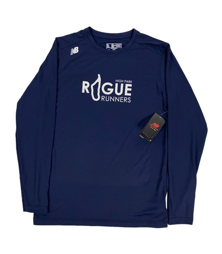 

НОВИНКА New Balance High Park Rogue Runners Рубашка для бега с длинным рукавом, синяя мужская, размер, Синий