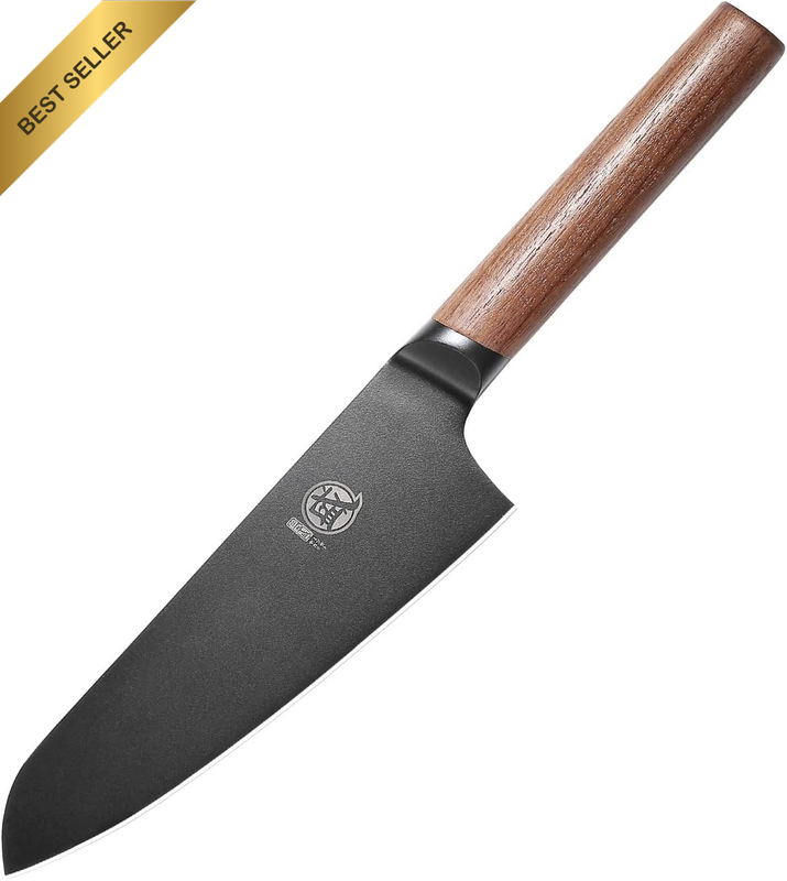 17cm Japanese Chef Knife Santoku Titanium Coated Steel