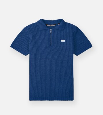 PAPER PLANES    ROYAL BLUE PLANES SWEATER KNIT  POLO SHIRT SIZE 2XL