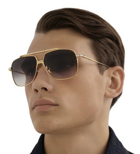 Pre-owned Dita Dts100-a-01 Alkamx Yellow Gold - Silver W Sunglasses In Gray