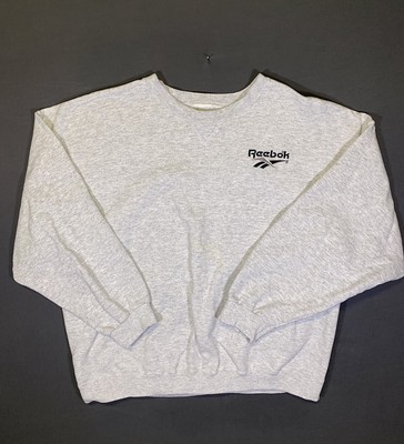 Vintage Reebok Pullover Sweatshirt Logo Spellout Crewneck USA Retro 1990s XL