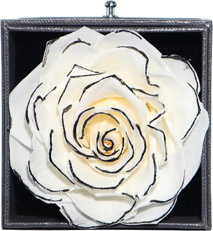 YIZHI Preserved Flower Real Rose Gift Eternal Rose Flower Gifts Pack Handmade Fr