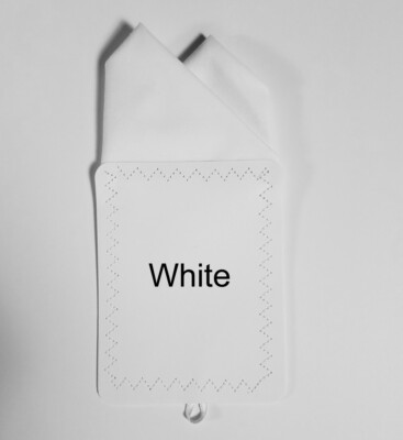 100% Cotton Pre-Folded Pocket Square Handkerchief Insert - 2 Point Reversible