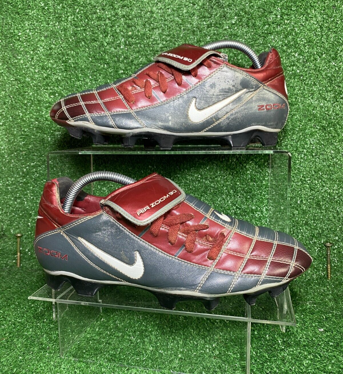 【利益還元祭】開催中！今年最後の大セール II 90 Total Nike OG 2003 MINT FG US 9 Carlos Burgundy Grey シューズ