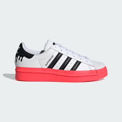 Adidas superstar white with paint sales