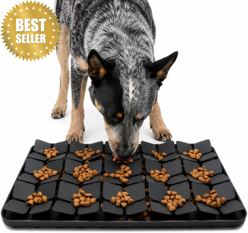 Silicone Slow Feeder Mat for Dogs Large Feeding Tray Interactive Feeding