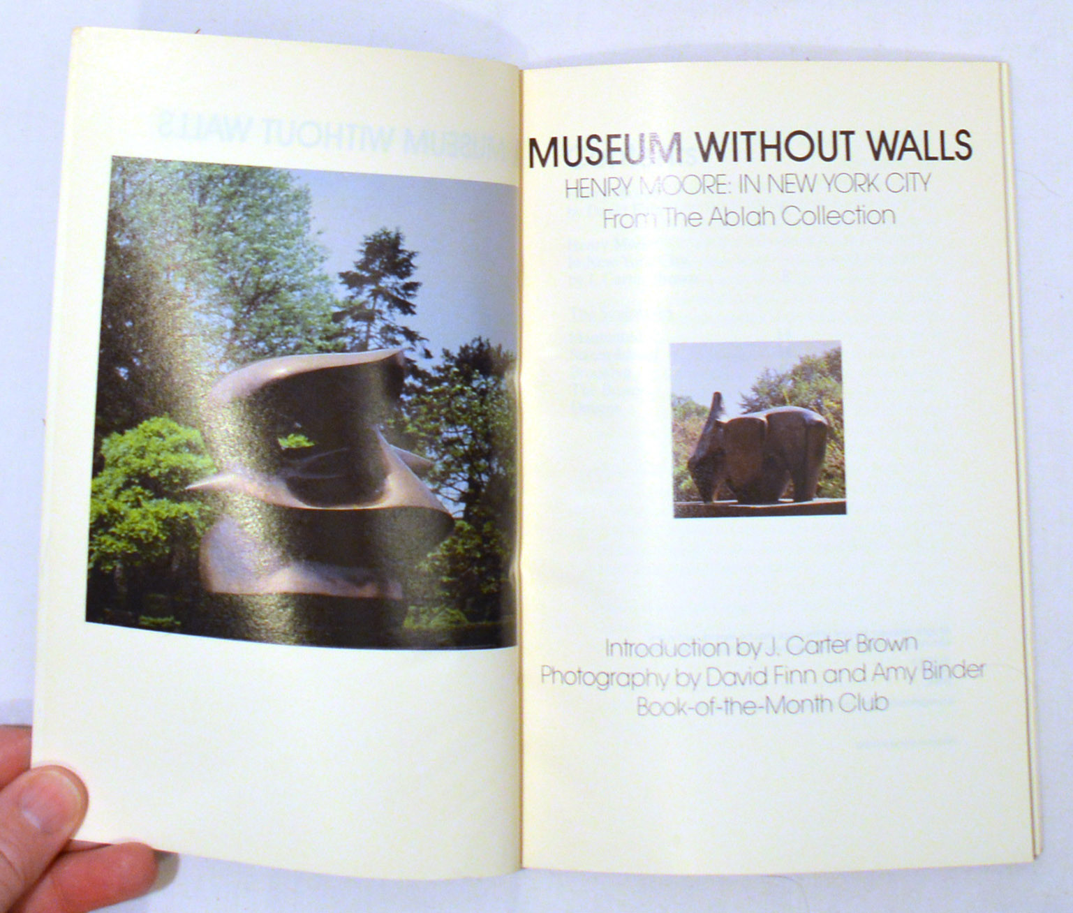 HENRY MOORE: IN NEW YORK CITY - MUSEUM WITHOUT WALLS Ablah Collection 1984