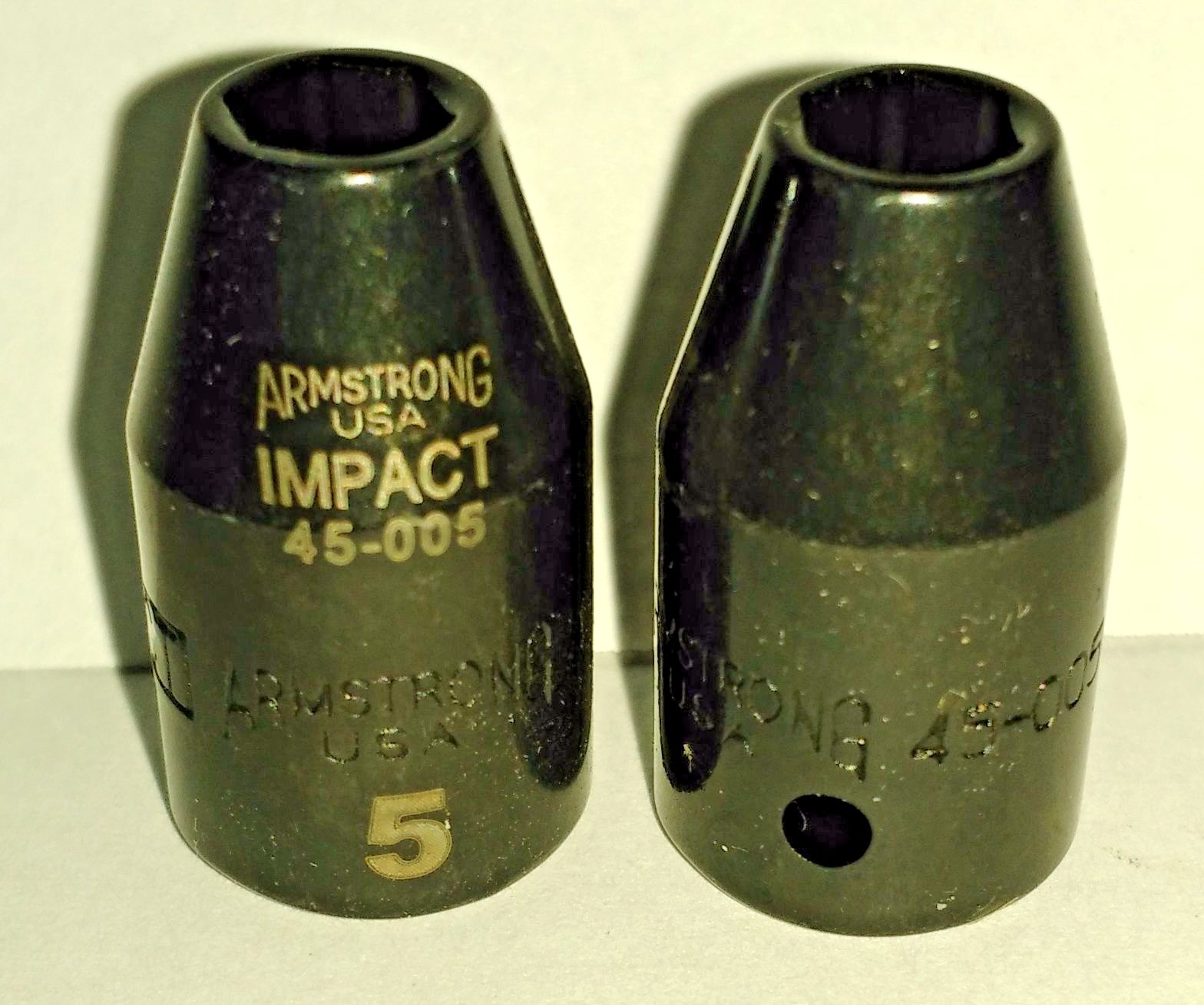 Armstrong 45005 1/4" Drive 6 Point Impact Socket 5MM USA 2PCS 781412450057 eBay