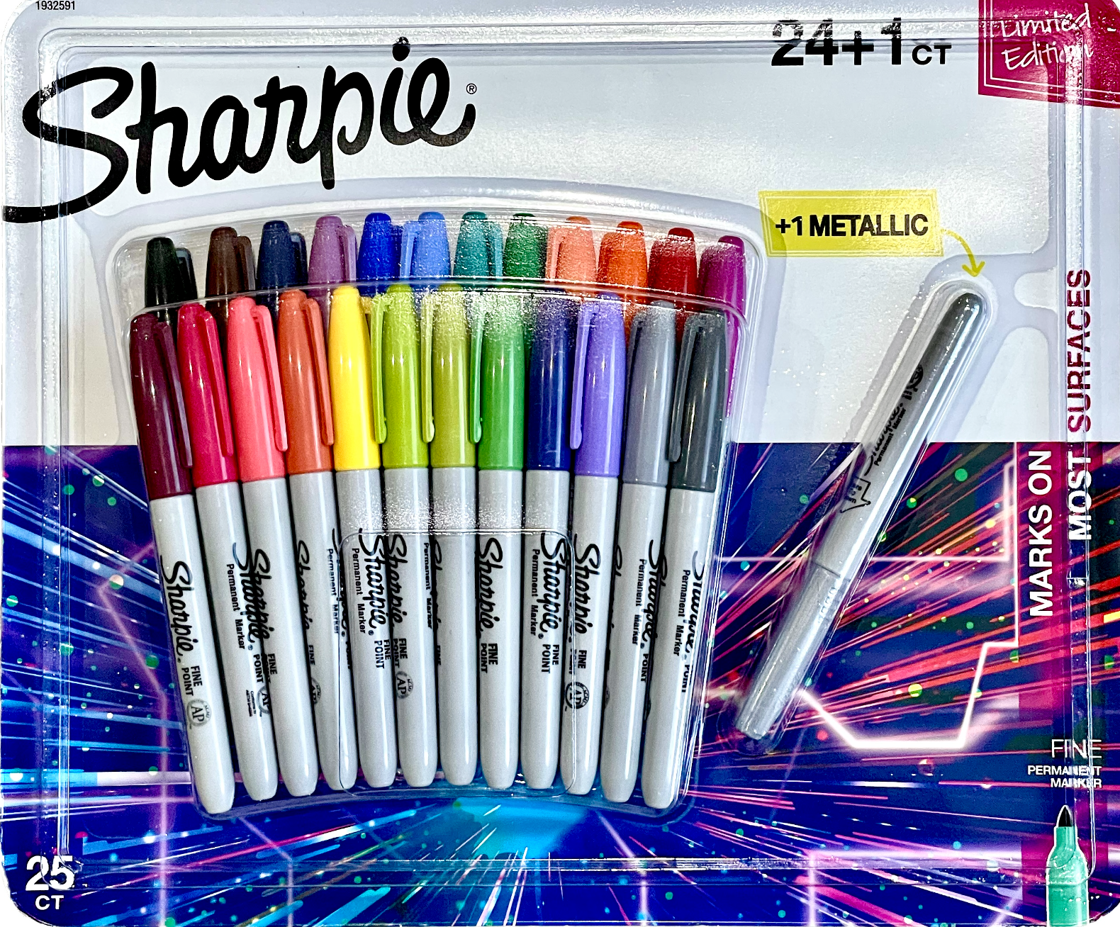 Sharpie Color Burst Pack of 4 Ultra Fine Precise Markers