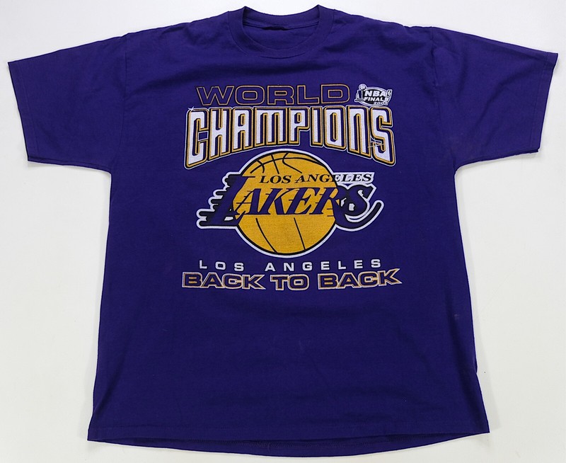 Rare VTG LA Lakers Back To Back NBA Finals Champs 2001 T