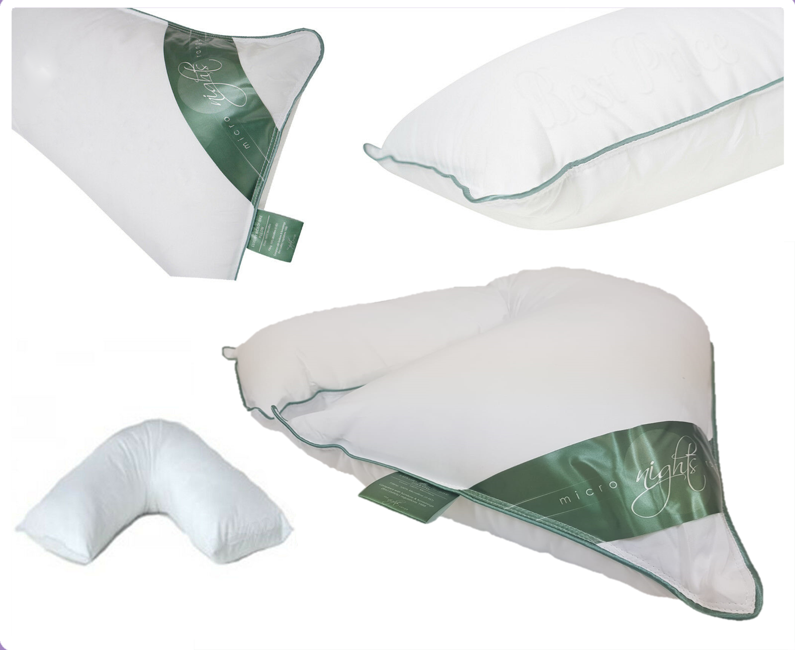 Microfiber Back Neck Nursing Support Orthopedic Pregnancy V Shaped