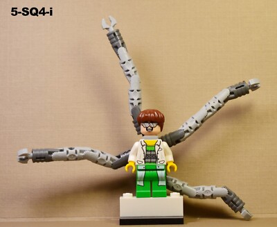 Lego Dr. Octopus Otto Octavius Doc Ock Minifigure White Coat Super Heroes 76015