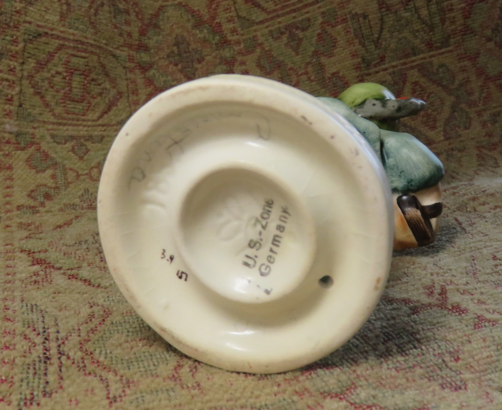 Old Hummel U S Zone Germany Mark Boy with Accordian #185 TMK 1