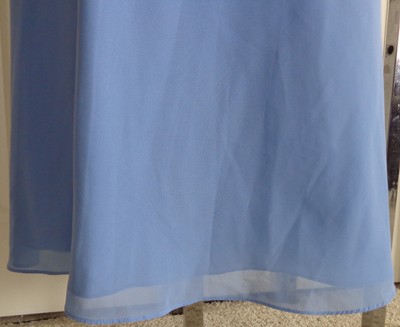 Papell Boutique Mother of Bride-Groom periwinkle blue gown scarf 4P