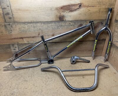 Vintage 1984 Mongoose Minigoose BMX Bike 20 Loop Tail Frame Fork Handlebars Stem