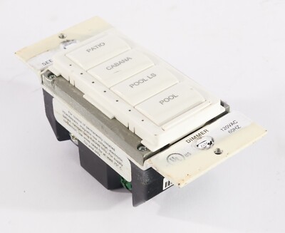 Crestron CLW-DIMEX-E-W-S In-Wall Dimmer Switch 120V 4 Button Engraved