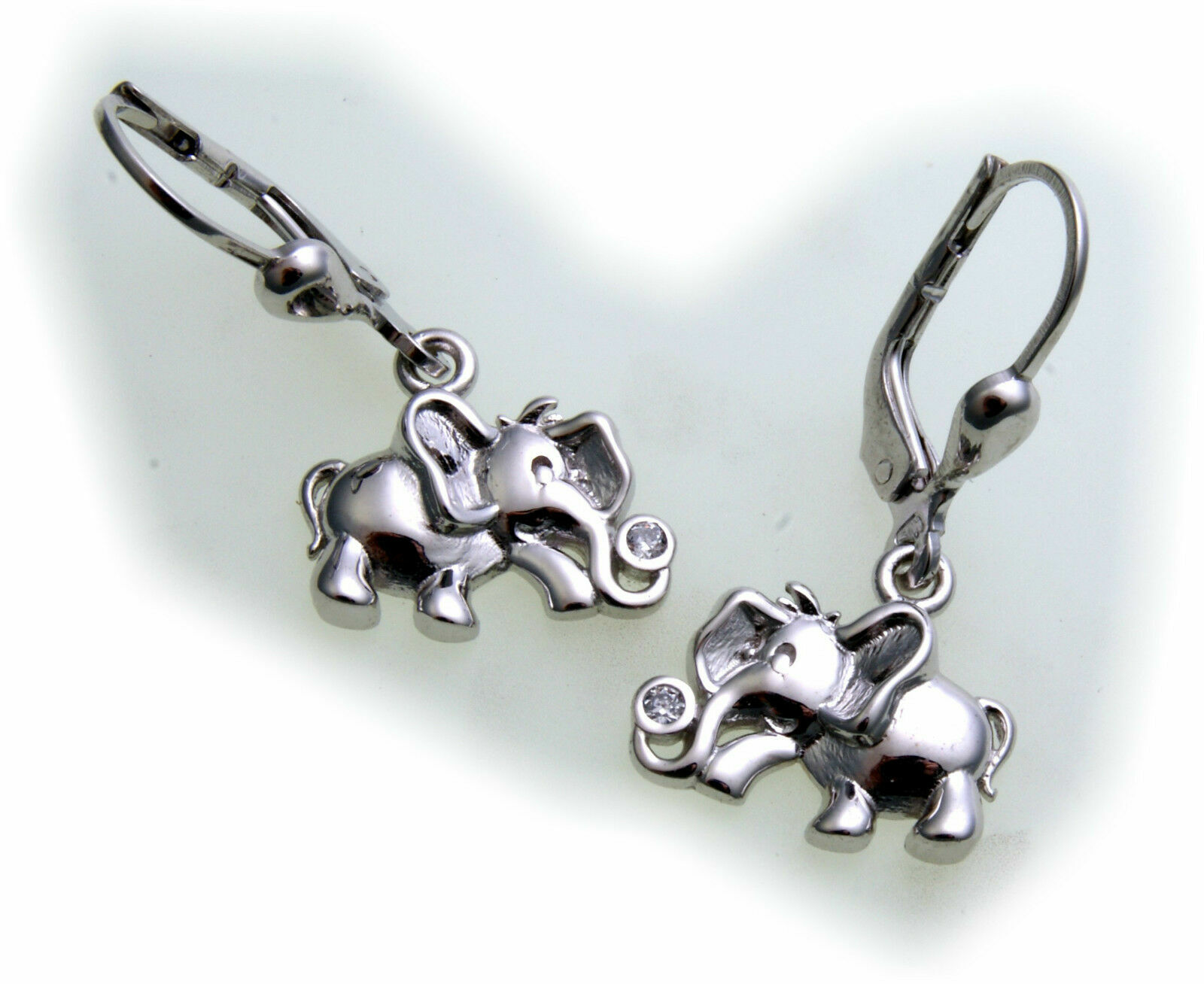 Orecchini a forma di foglia in argento sterling: orecchini a forma di strisciante in zirconia cubica - Italia