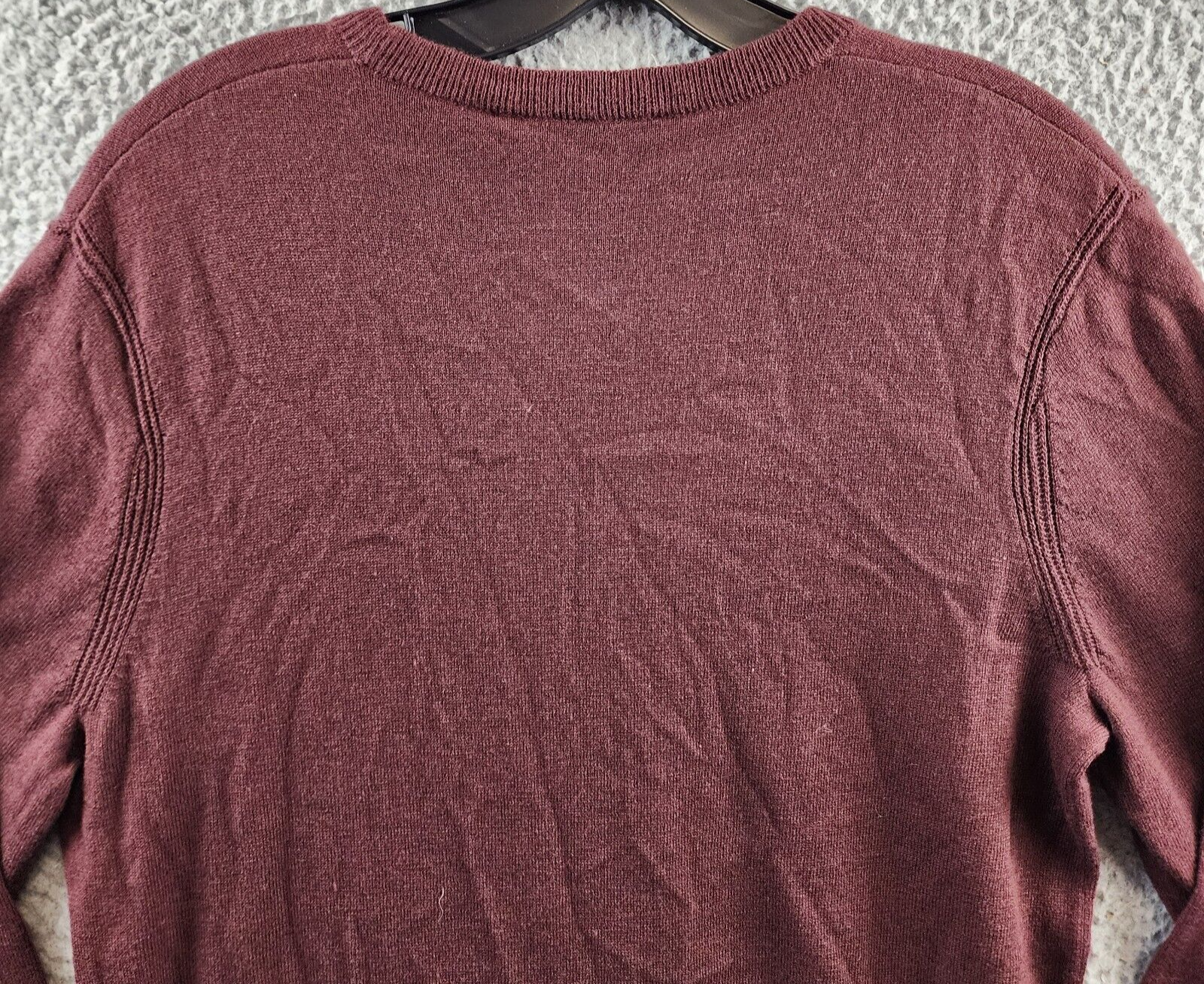 THEORY Riland Harman Merino Wool Blend Pullover Sweater Men's M Chianti Crewneck - Picture 13 of 14
