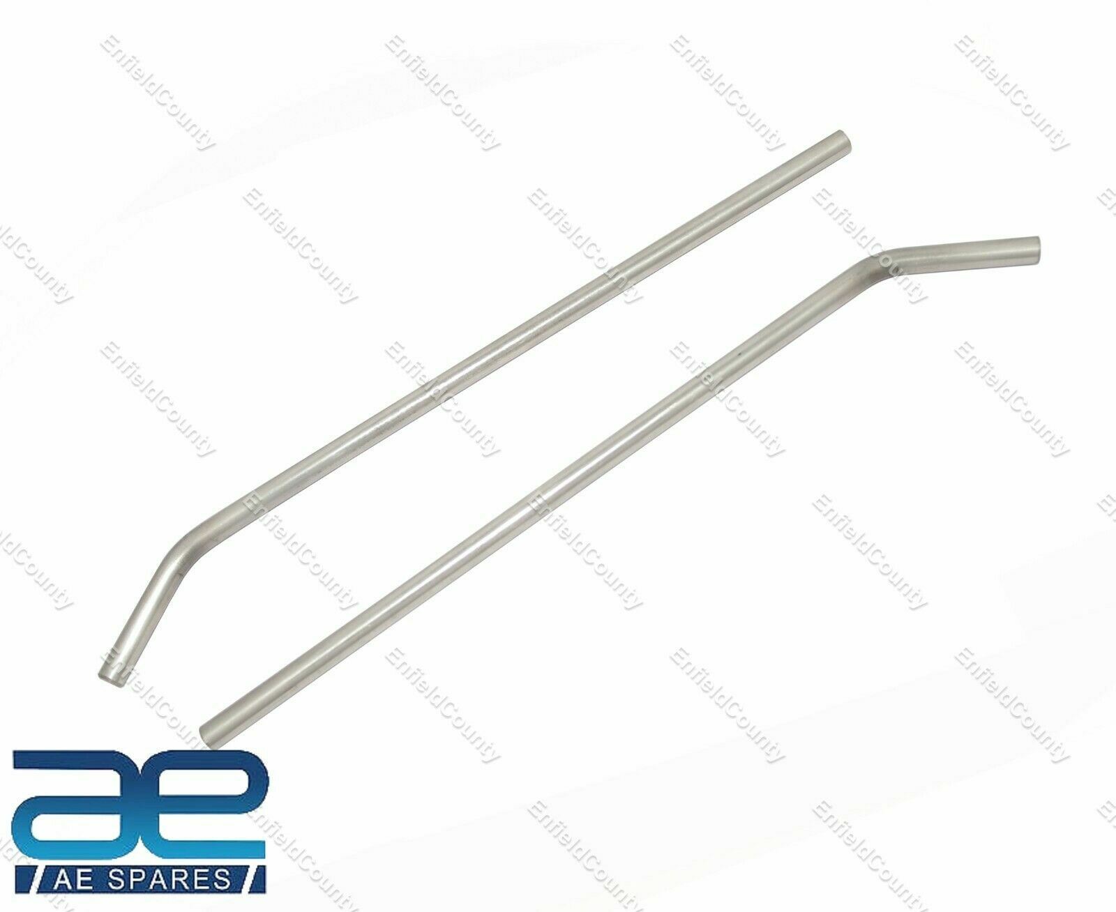 Universal Mod Mirror Stem Head Set Stainless Steel 17" Inch Vespa & Lambretta