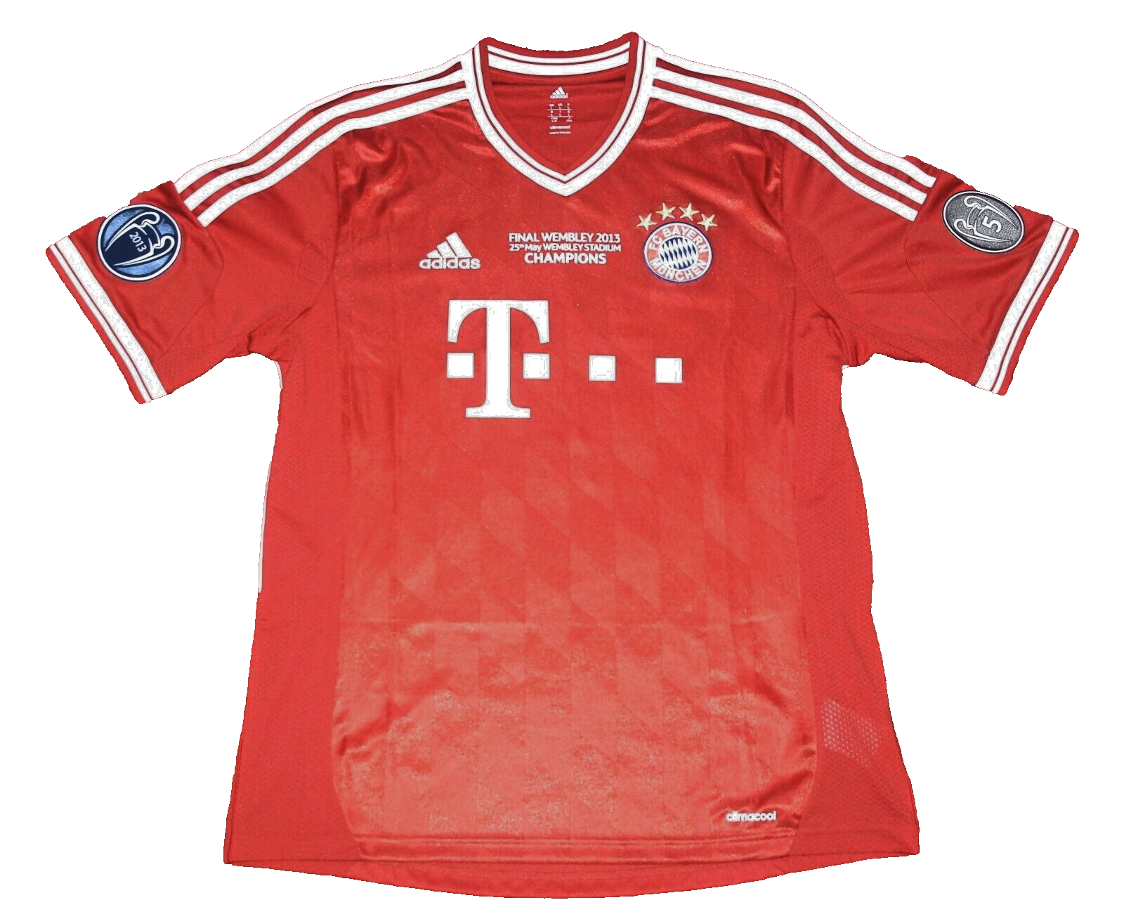 GRANDE WEMBLEY FINAL 2013  バイエルン Tシャツ Bayern Munchen 2013 FAN Jersey Champions League Red Shirt