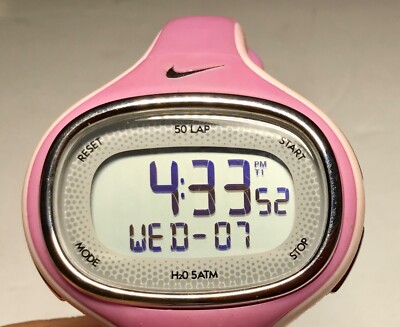 NIKE IMARA KYLO RUN WR0138 40mm PINK DIGITAL SPORTS WATCH NO BOX