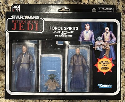 Star Wars Exclusive Force Spirits Anakin Skywalker Yoda Obi-Wan Kenobi SEALED