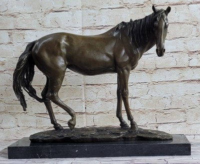 Extra Large Lean Racing Horse by Mene OTB Trophy Collectible Bronze Statue Deal