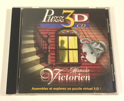 Puzz 3D CD Manoir Victorien - French PC & MacOS CD-Rom Game Complete