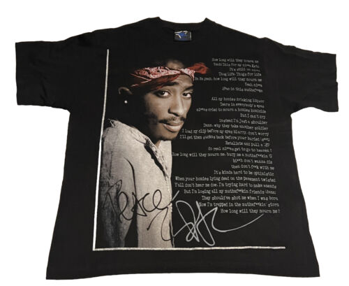 VTG 90s/Y2K Tupac Shakur Memorial BLACK Shirt Hip Hop Rap VTG 90s/Y2K Tupac Shakur Memorial BLACK Shirt Hip Hop Rap