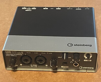STEINBERG UR22mkII USB AUDIO INTERFACE 24-BIT/192kHz D-PRE ''NO USB CORD''