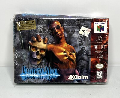 Nintendo 64 N64 Shadow Man Brand New Sealed *Wear, Crushing, Rips, Damage*