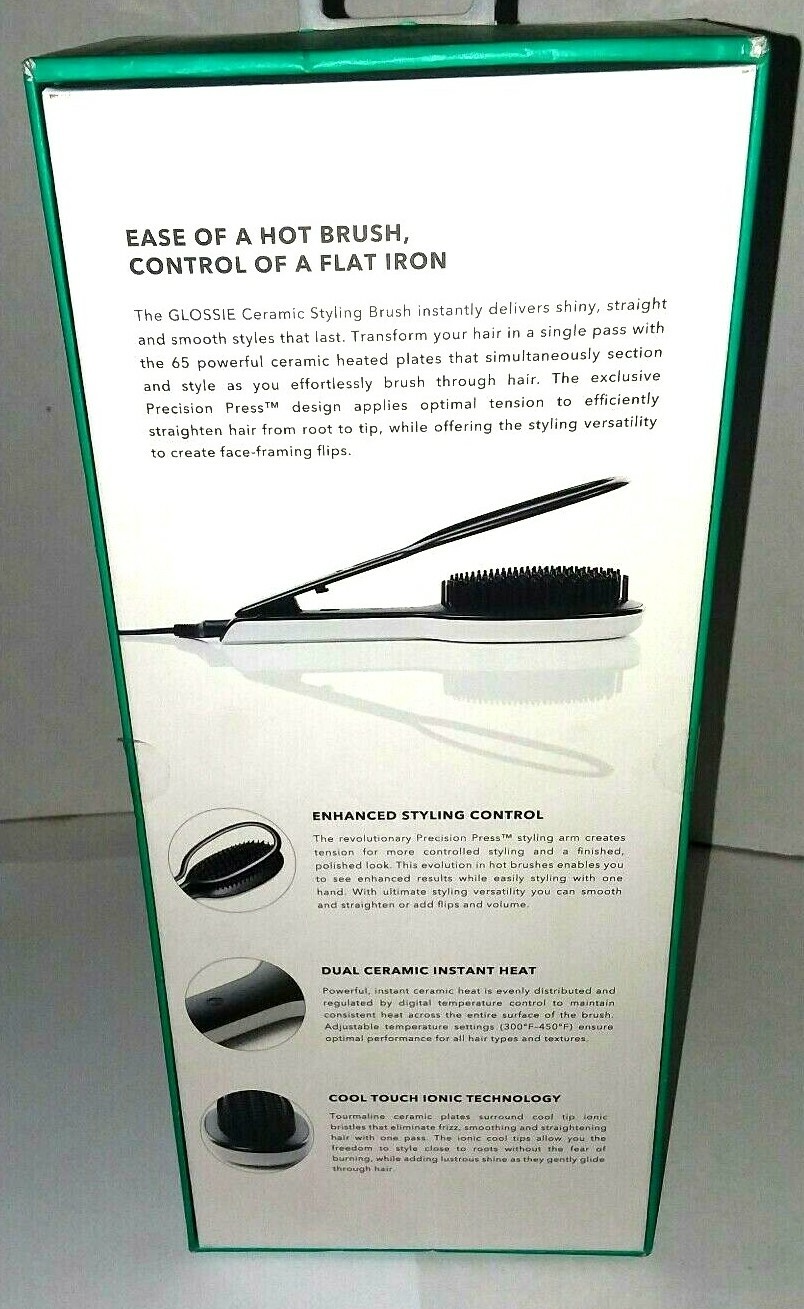 InStyler GLOSSIE Ceramic Straightening and Styling Brush