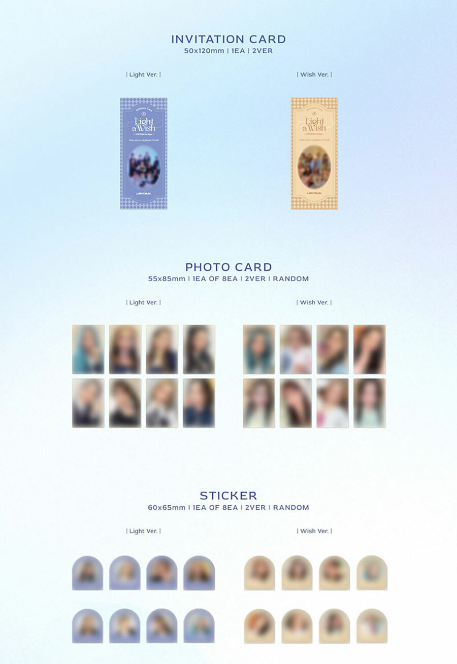LIGHTSUM LIGHT A WISH 2nd Single Album RANDOM CD+Foto Buch+