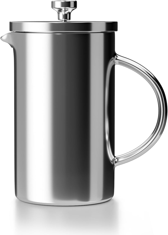 Coffee Maker Heat Resistant Durable Borosilicate Sliver Glas