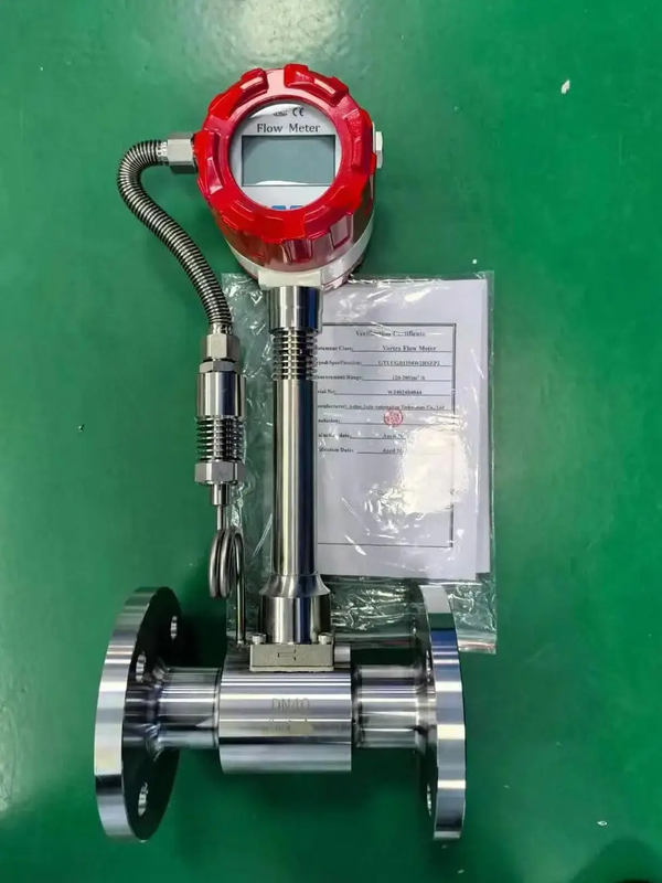 Digital Nitrogen Oxygen Air Steam Flow Meter Vortex Flow Meter Compressed CO2 SS