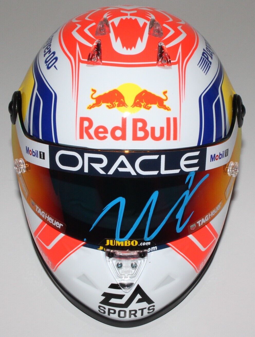 MAX VERSTAPPEN SIGNED RED BULL RACING F1 1:2 HELMET JAPAN MAX VERSTAPPEN SIGNED RED BULL RACING F1 1:2 HELMET JAPAN