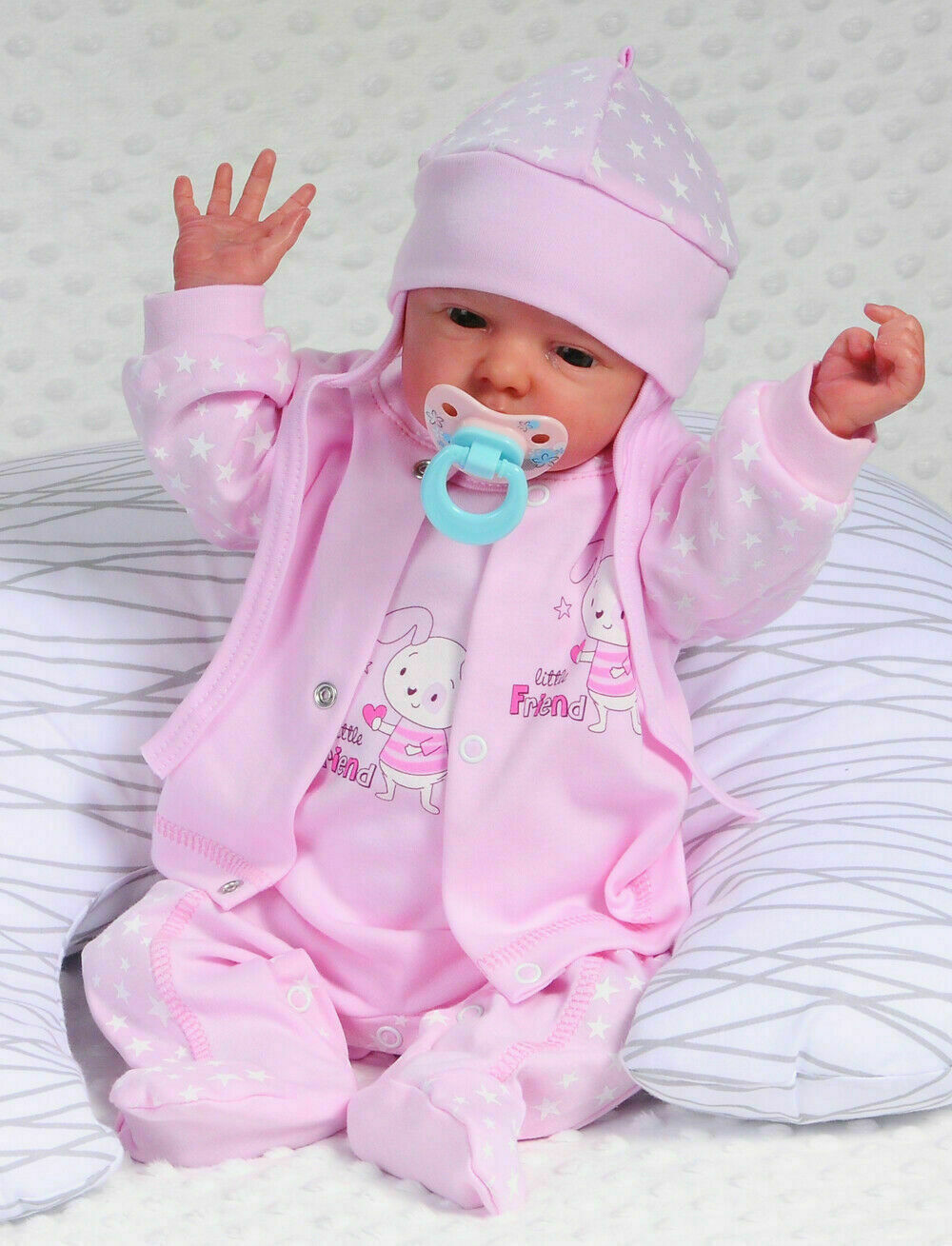 La Bortini Strampler Set 50 56 62 68 Erstlingsset J/äckchen gelb Unisex Anzug