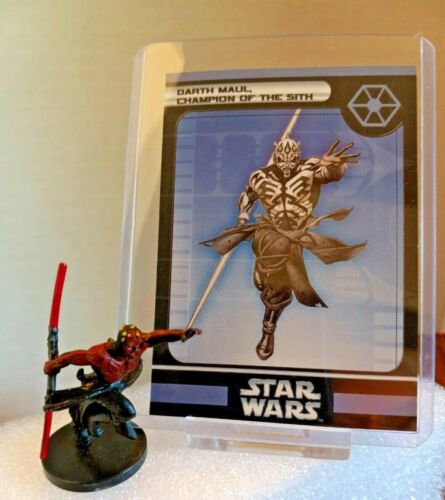 Star Wars Miniatures DARTH MAUL, CHAMPION OF THE SITH 40/60 IMPERIAL 53 RARE
