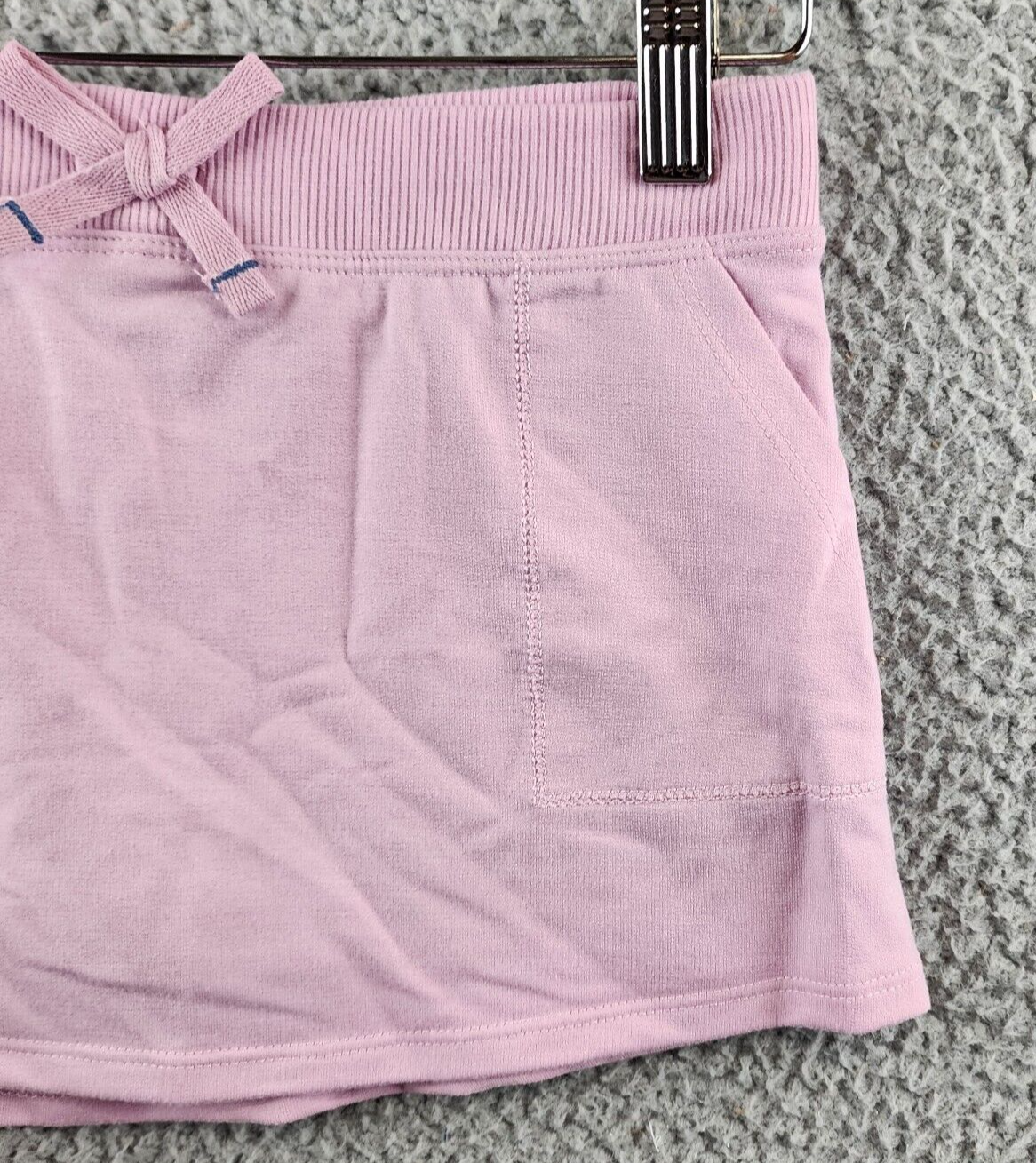 ID Ideology Mini Skort Little Girls 6 Purple Side Pockets Ribbed Elastic Waist~ - Picture 3 of 10