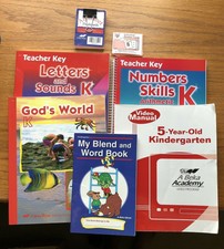 Abeka K5 Letters and Sounds, Number Skills Teacher Key, Manual, Phonics