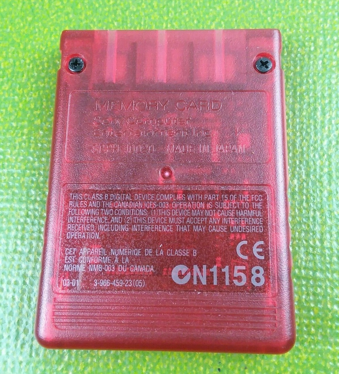 Sony Playstation 2 PS2 Red 8 MB Memory Card SCPH-10020