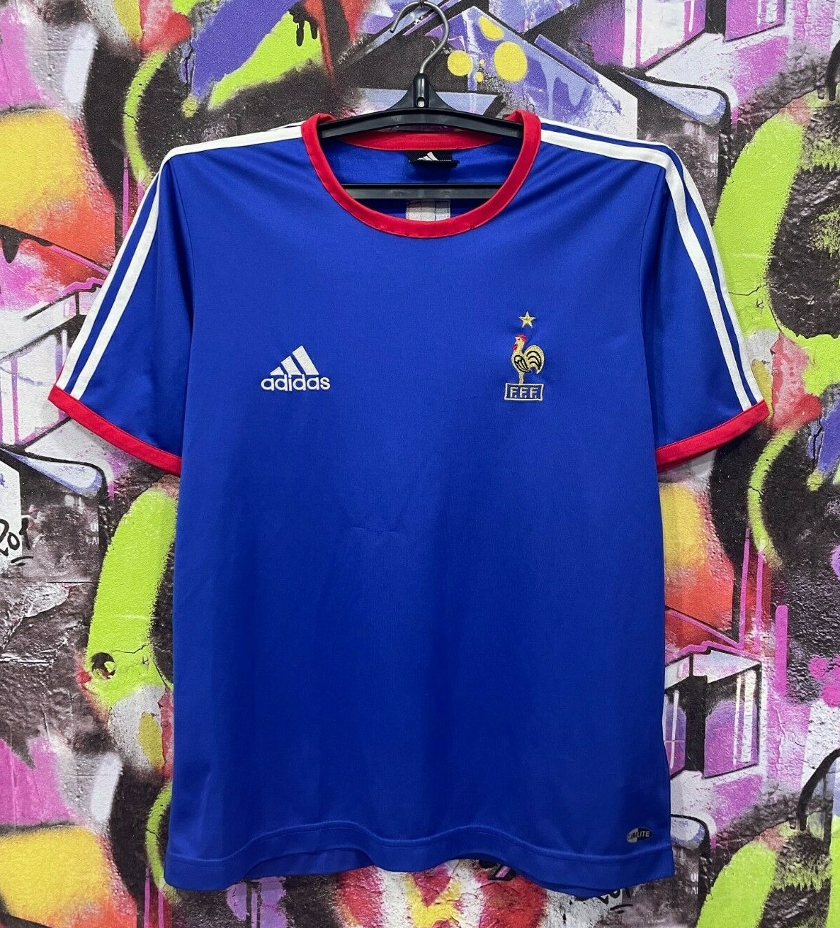 adidas　フランス代表　ゲームシャツ　2004年製造　F.F.F France National Football Team FFF Soccer Jersey Shirt Adidas